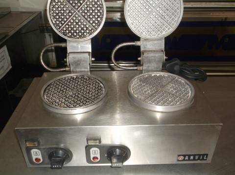 DOUBLE PLATE ANVIL WAFFLE MAKER